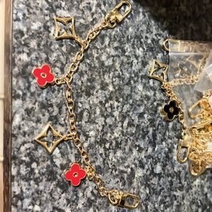 Red & Gold Bag Charm